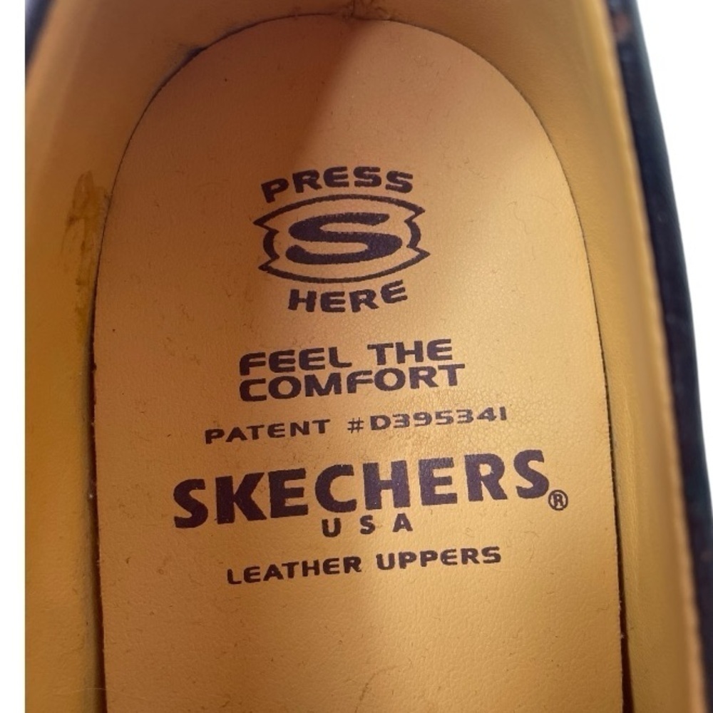 Vintage Y2K Skechers Men’s Brown Leather Oxford Shoes - Picture 7 of 9
